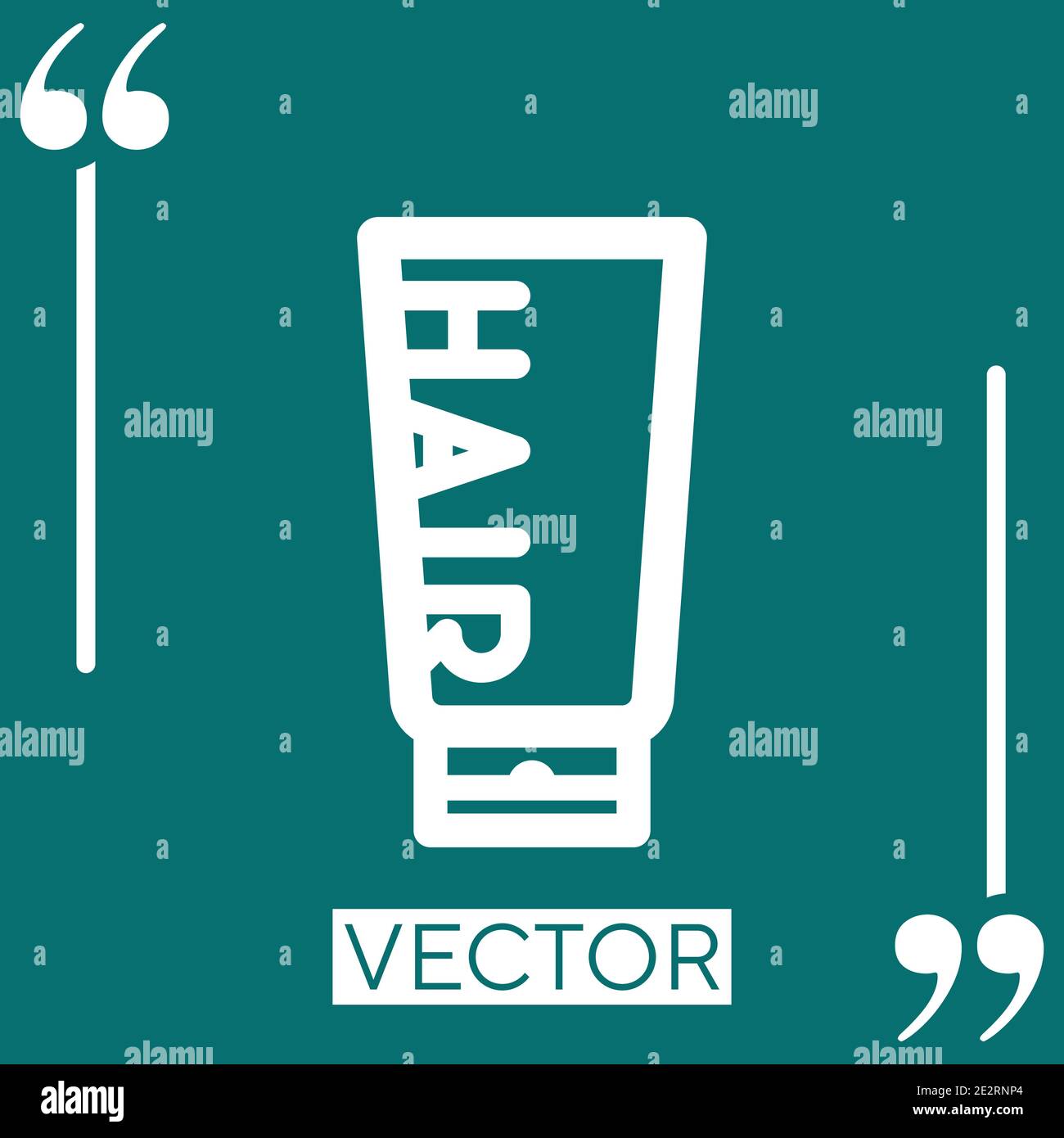 hair softener vector icon Linear icon. Editable stroke line Stock Vector