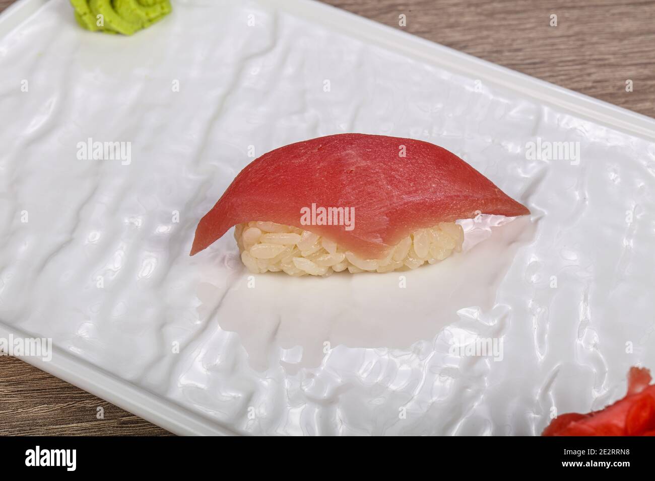 Japanese traditional Sushi with tuna fish Stock Photo - Alamy