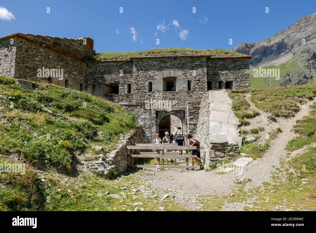 Lanslebourg-Mont-Cenis (south-eastern France): Fort Ronce, at an elevation of 2286m. Stock Photo