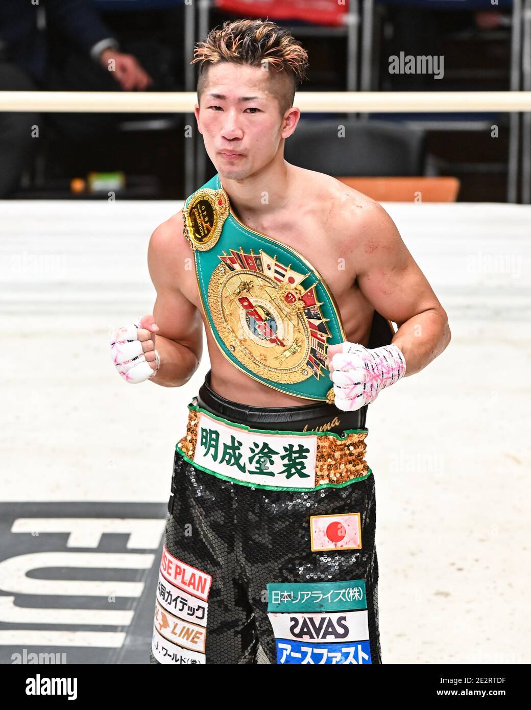 Tokyo, Japan. 14th Jan, 2021. Takuma Inoue Boxing : OPBF Bantam Title bout at Korakuen Hall in Tokyo, Japan . Credit: Hiroaki Yamaguchi/AFLO/Alamy Live News Stock Photo