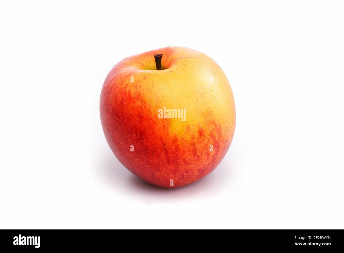 Red and yellow apple isolated on white background Stock Photo - Alamy