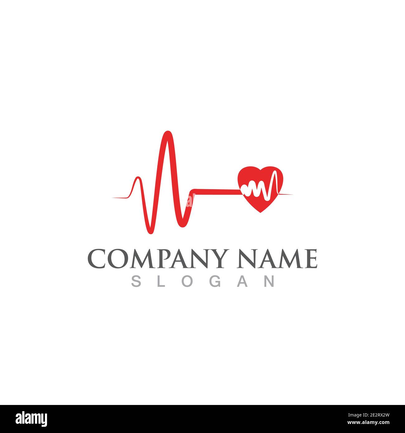 Heart beat logo and symbol vector Stock Vector Image & Art - Alamy