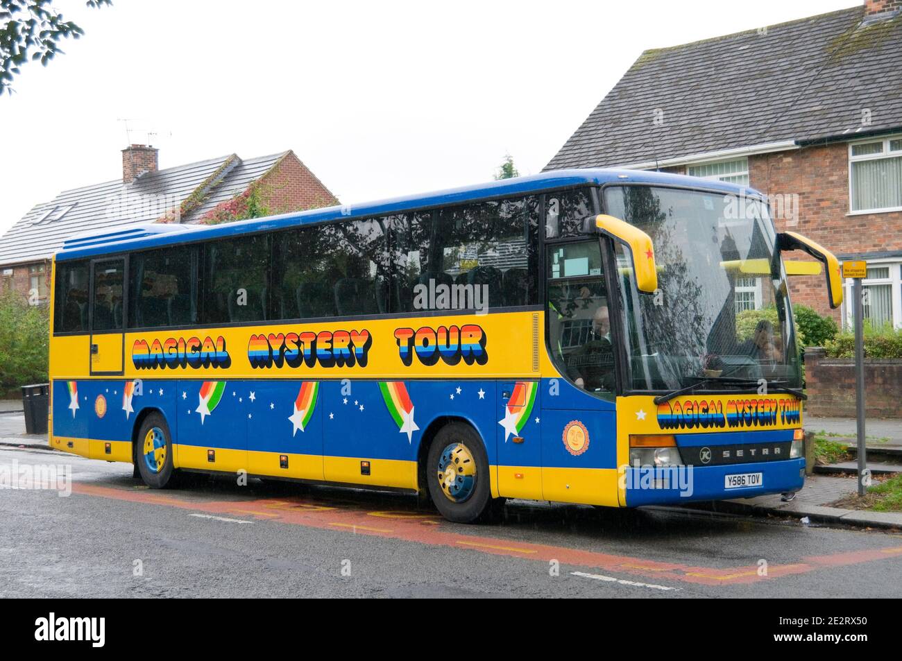 Tourist Bus For The Beatles Magical Mystery Tour In