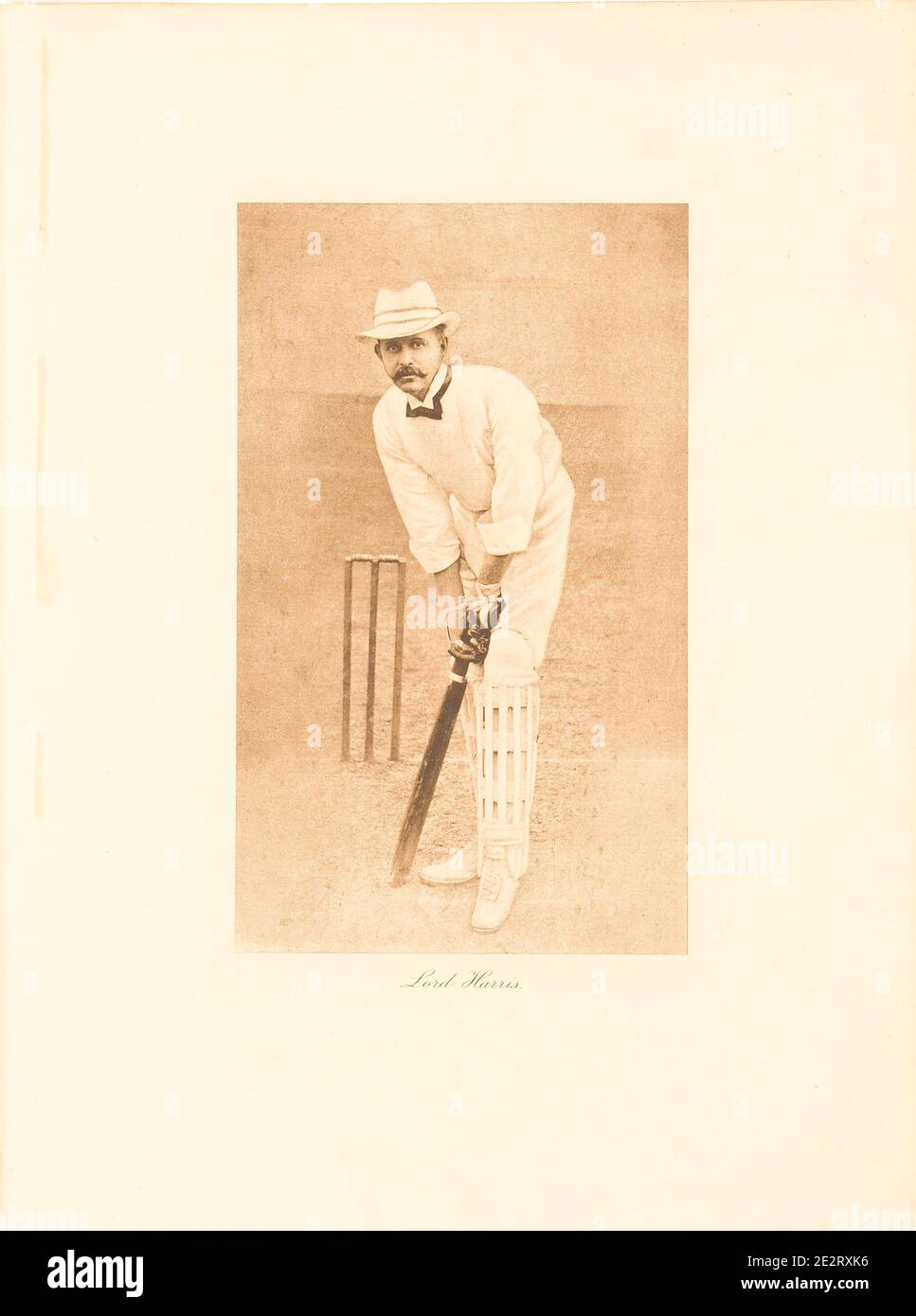 George Robert Canning Harris  (Lord Harris) Cricketer Stock Photo