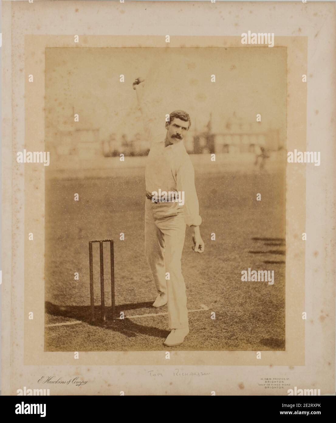 Tom Richardson Cricketer 1870-1912 Stock Photo