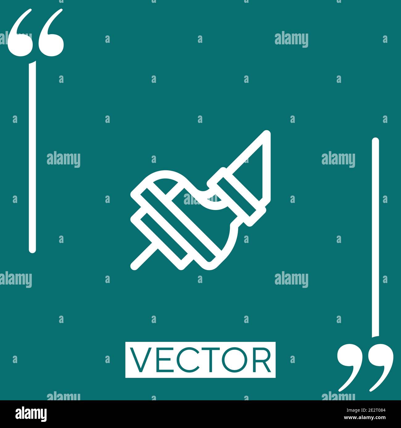 pedal vector icon Linear icon. Editable stroked line Stock Vector