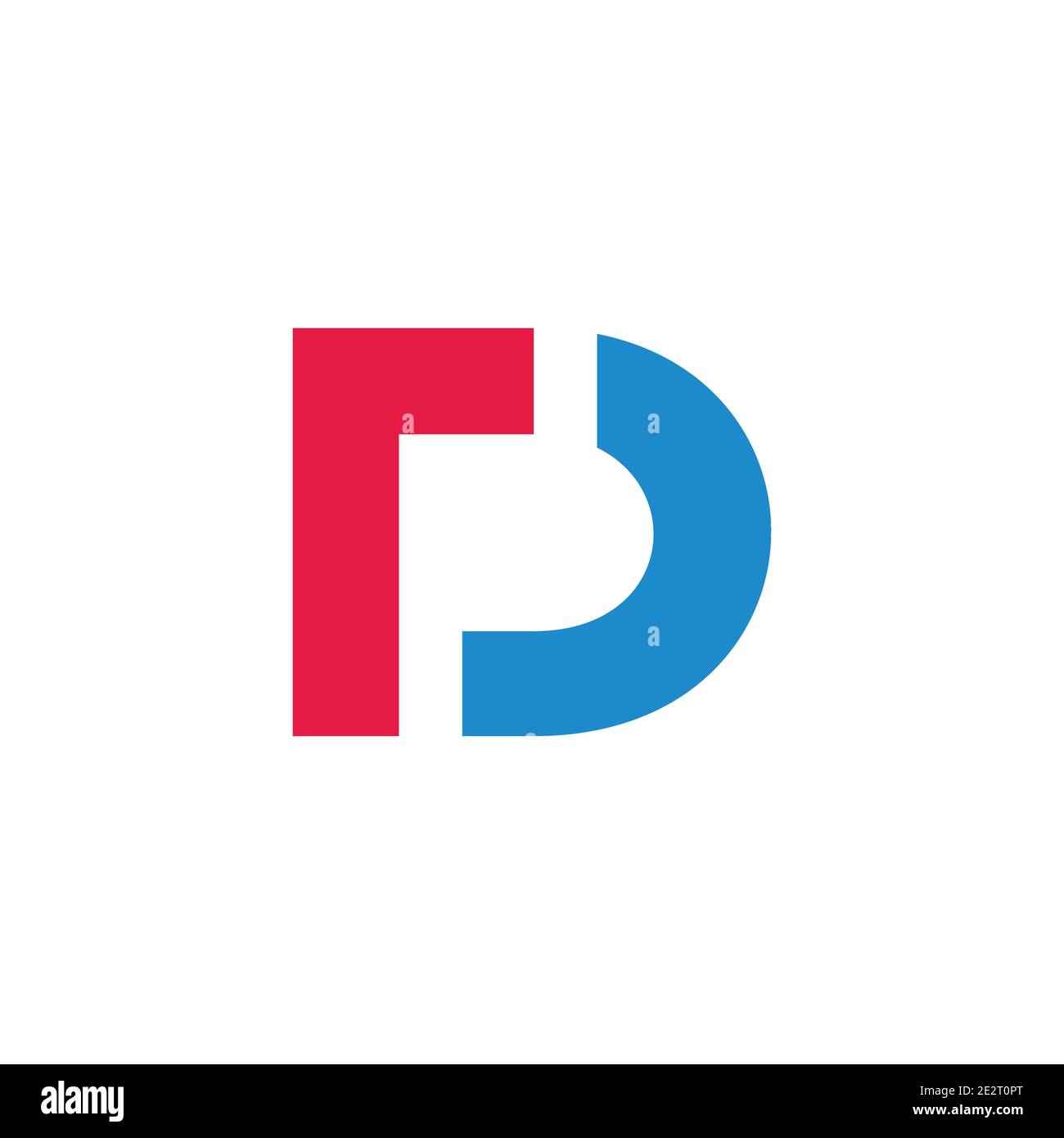 abstract letter rd slice design simple flat geometric line logo vector ...