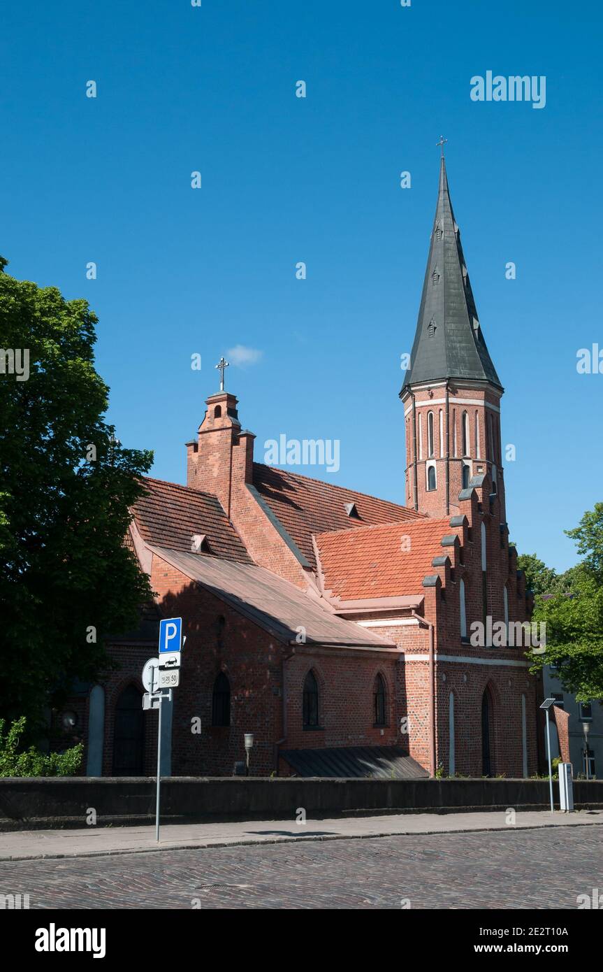 Vytautas' the Great Church of the Assumption of The Holy Virgin Mary, Kaunas, Lithuania Stock Photo