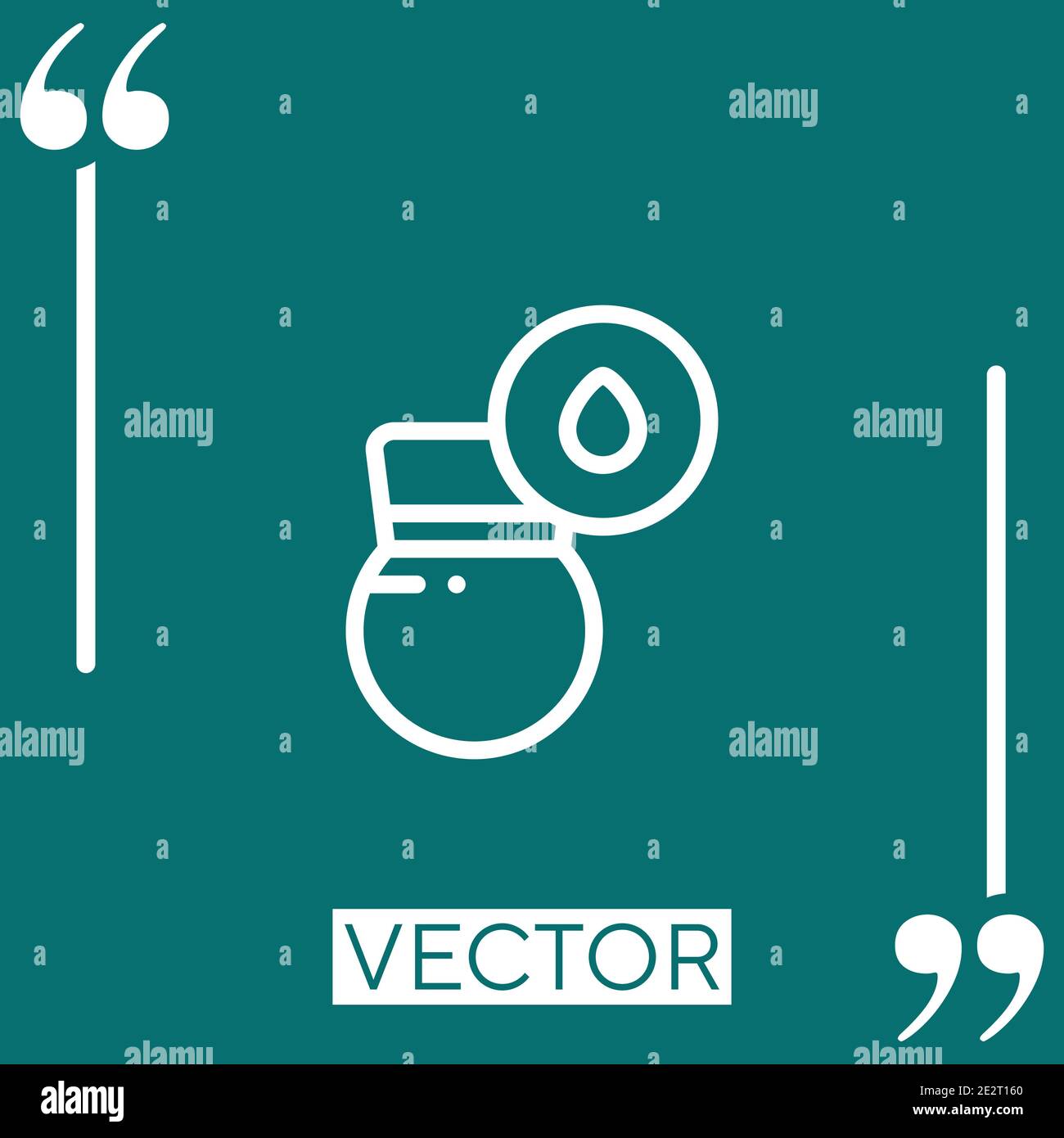 humidity vector icon Linear icon. Editable stroked line Stock Vector
