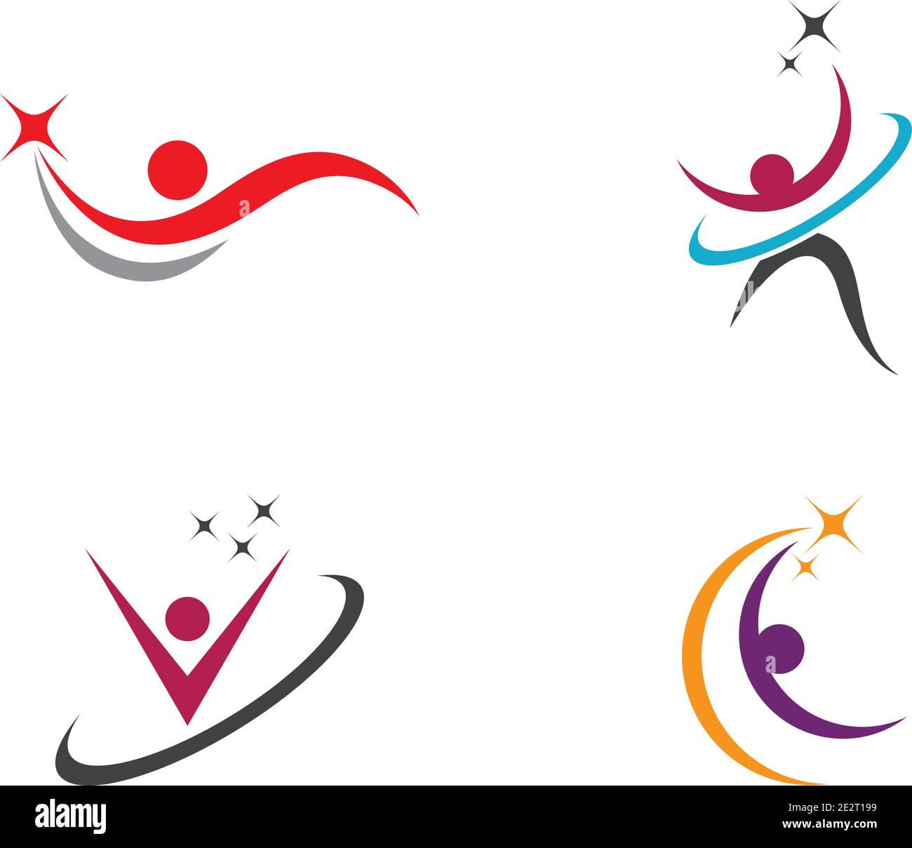 success people logo vector icon template Stock Vector Image & Art - Alamy