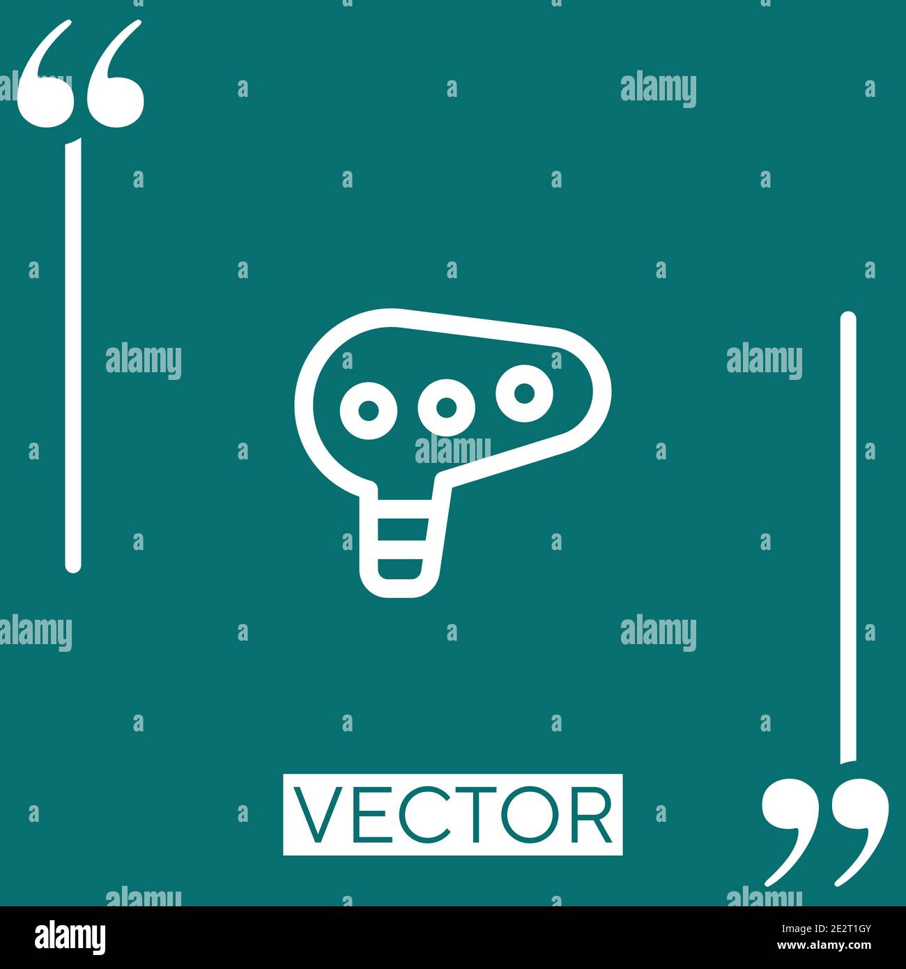 ocarina vector icon Linear icon. Editable stroked line Stock Vector