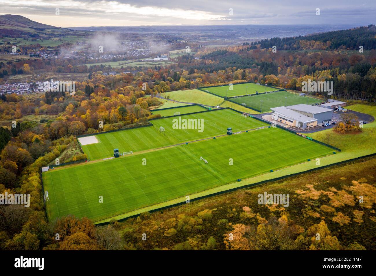 Celtic FC, Lennoxtown training Ground, Lennoxtown, Scotland, UK Stock Photo