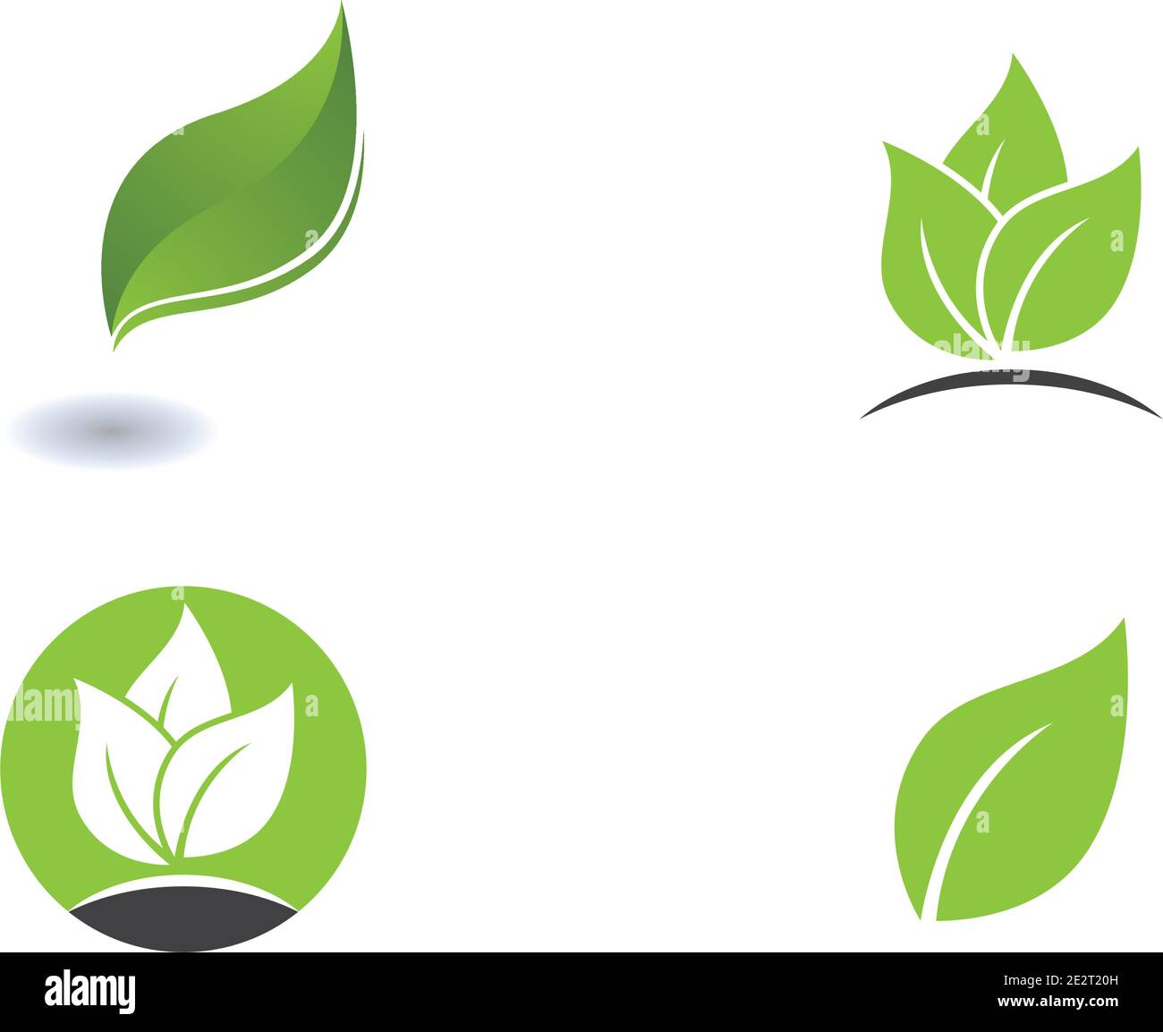 Logos of green leaf ecology nature element vector icon Stock Vector ...