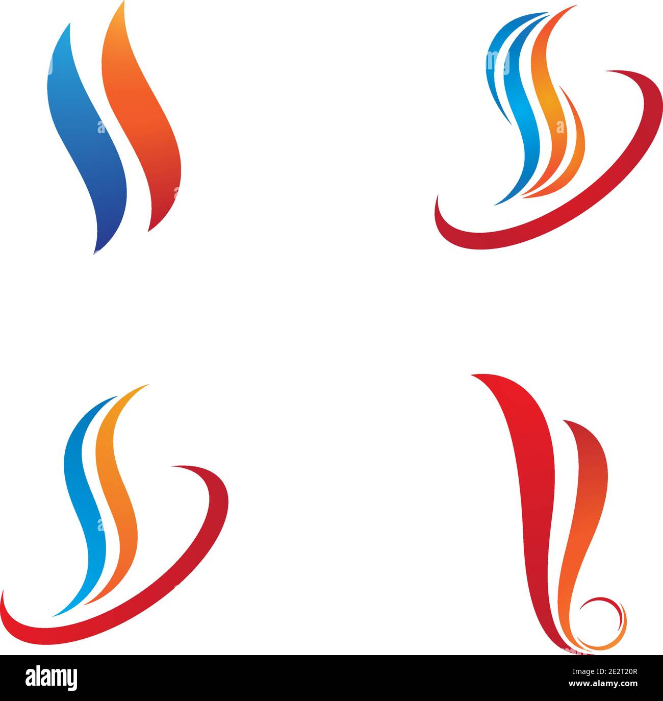 Fire flame Logo Template vector icon Oil, gas and energy logo concept ...