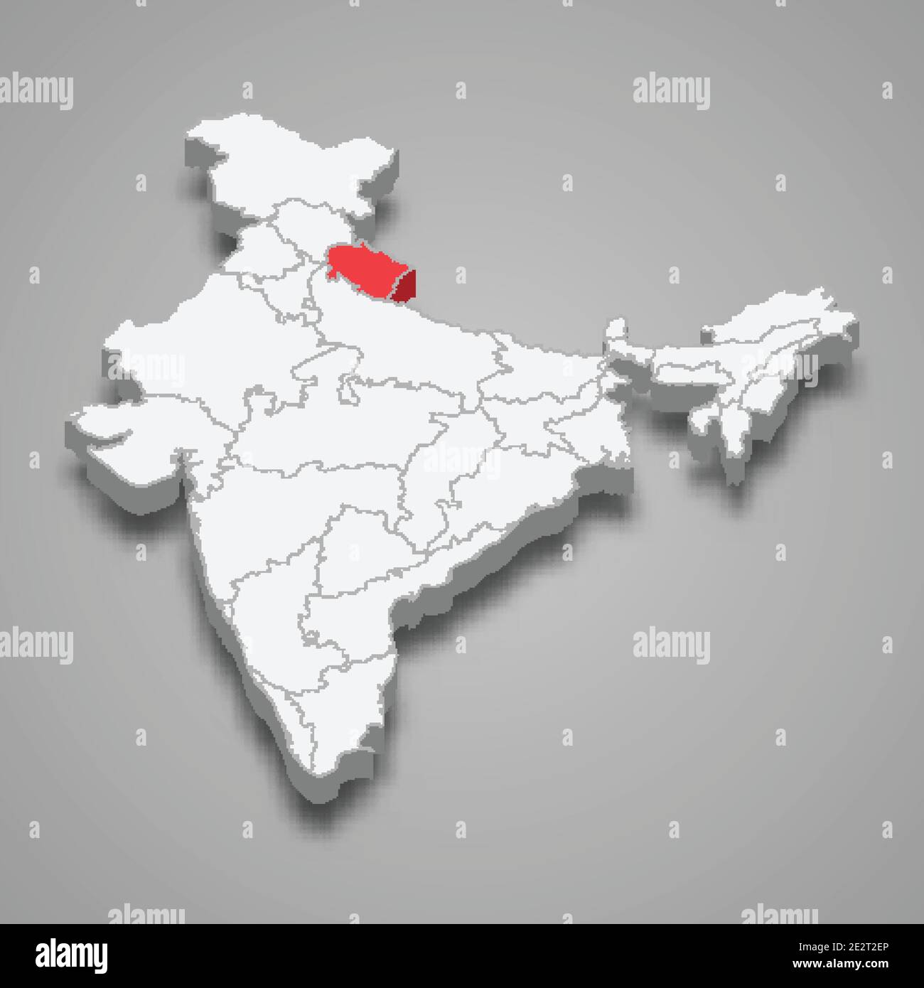 Uttarakhand In India Political Map Uttarakhand Administrative And Political Division Vector Map Stock Vector  Image & Art - Alamy
