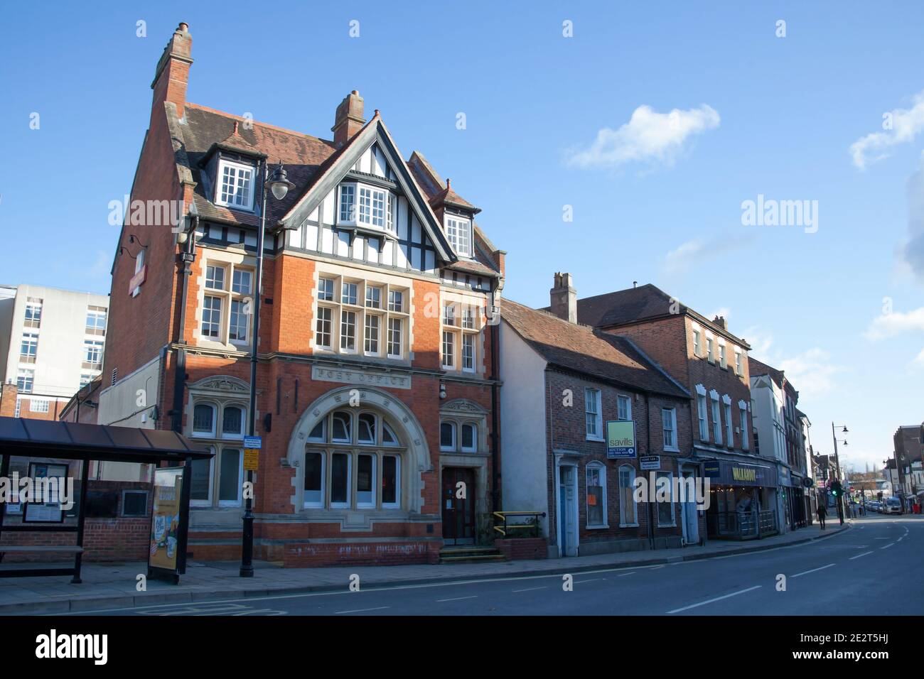The Post Office building on Bear Lane in Newbury, West Berkshire in the