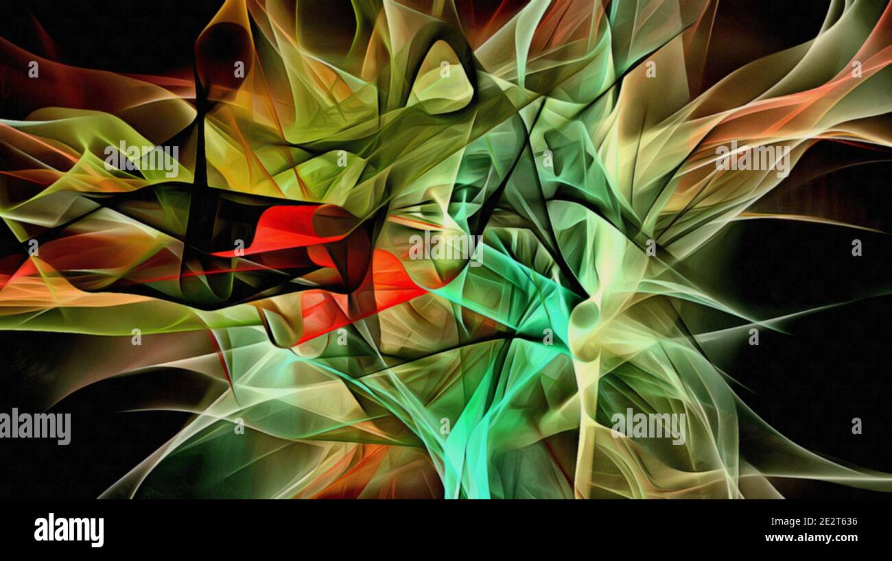 Abstract Stylization abstract psychedelic background watercolor stylization from colored ...