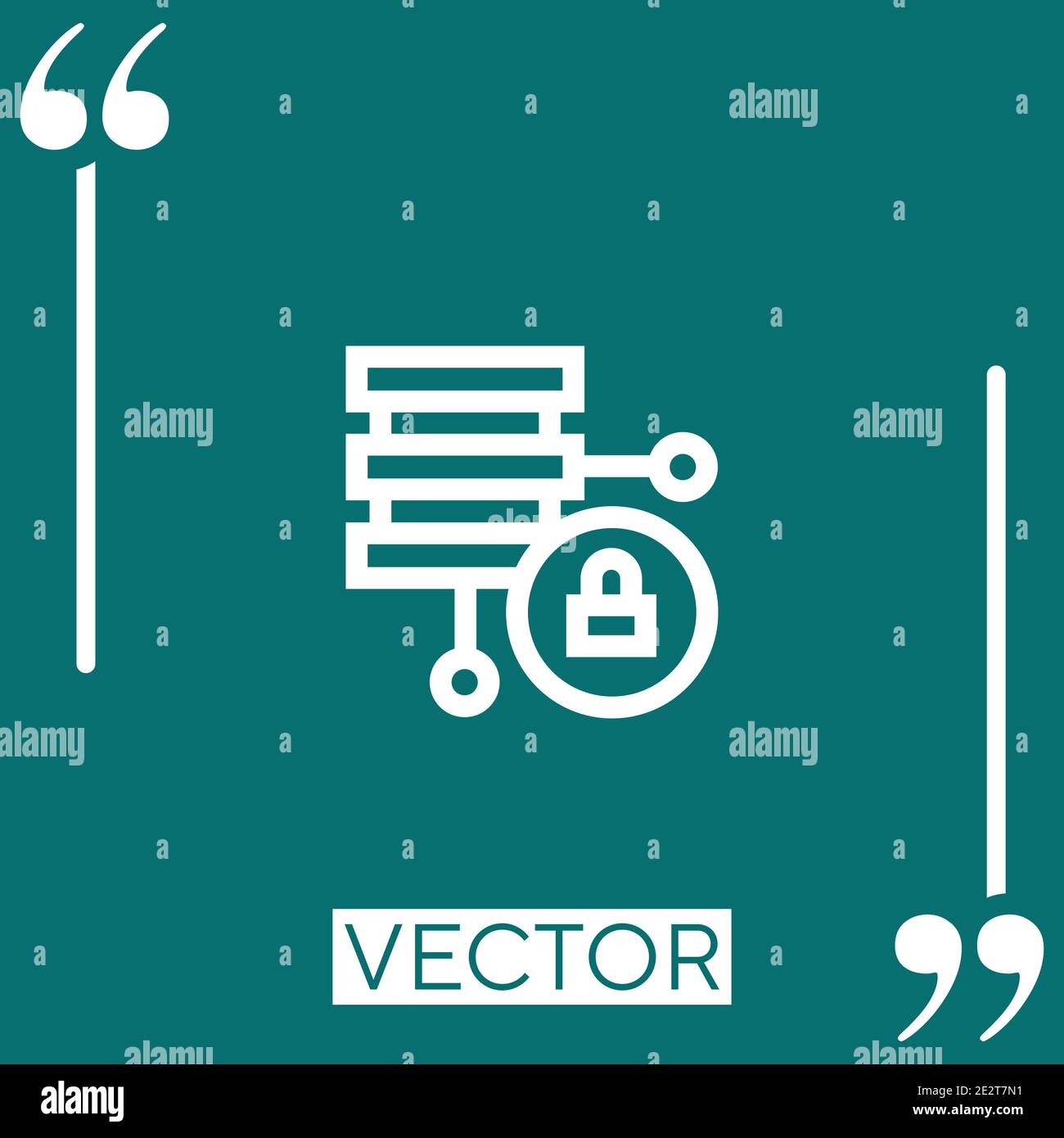 protection vector icon Linear icon. Editable stroke line Stock Vector