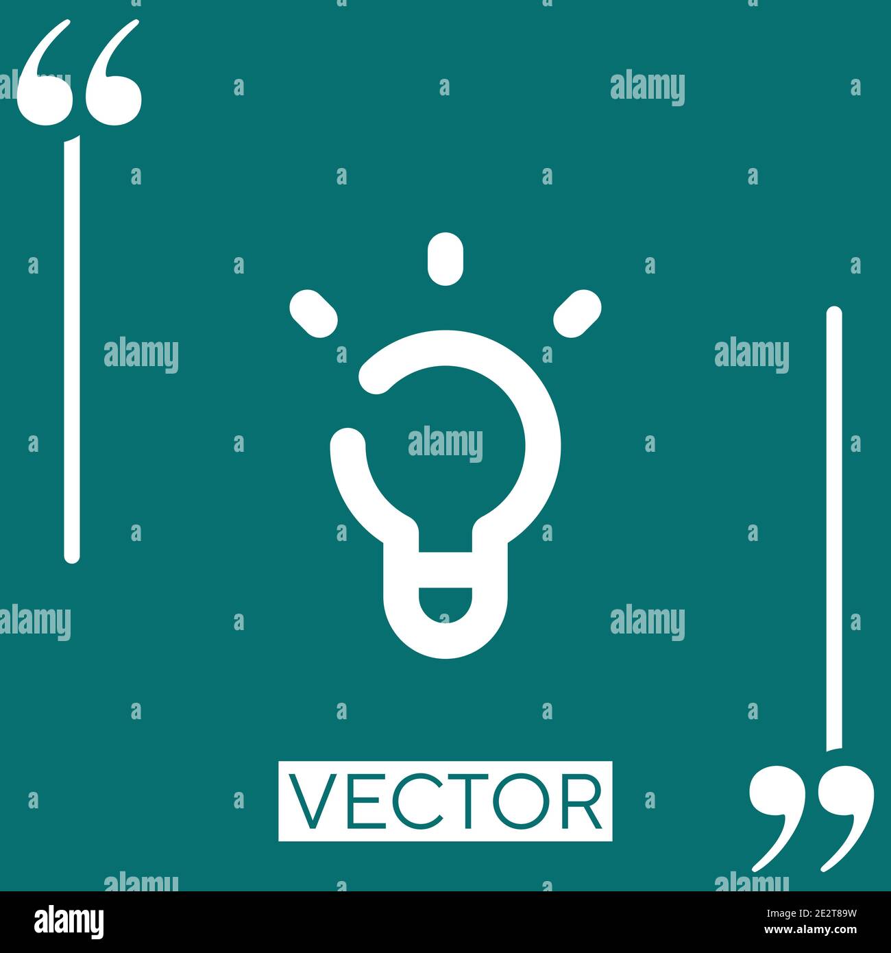 bulb Linear icon. Editable stroke line Stock Vector Image & Art - Alamy