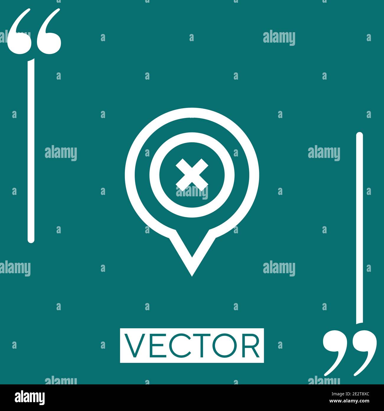 lost vector icon Linear icon. Editable stroked line Stock Vector