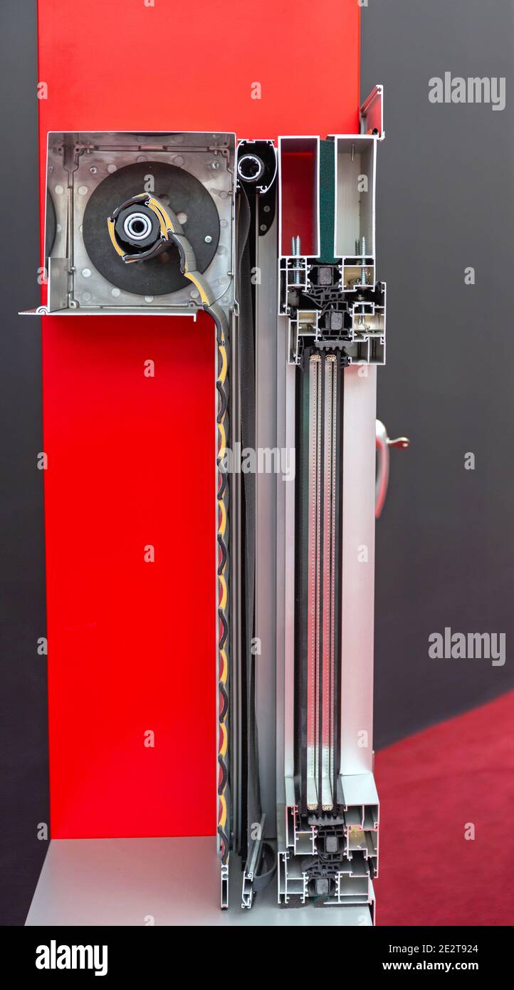 Window Blinds Roll Mechanism Hardware Cut Side View Stock Photo Alamy