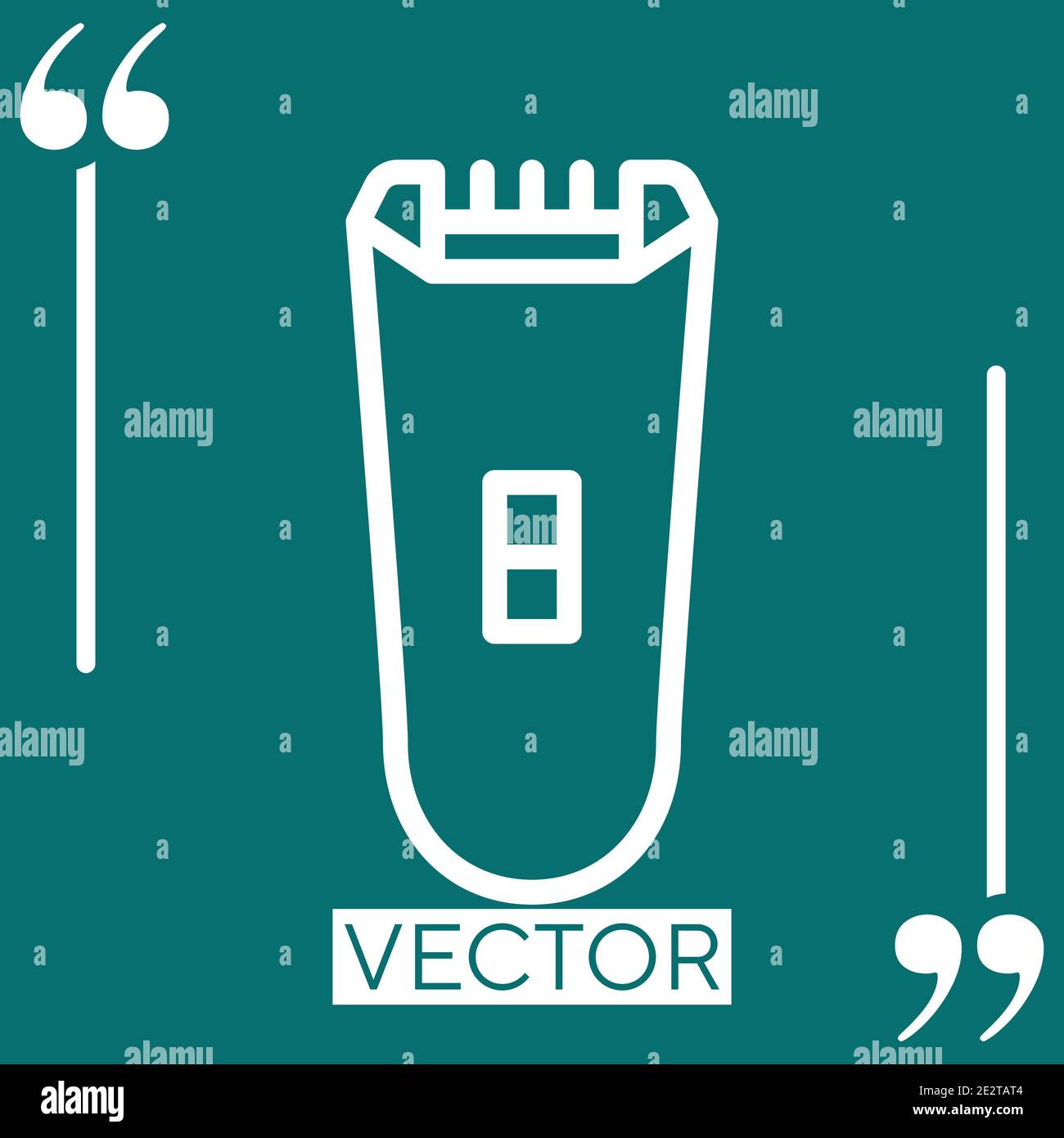 razor vector icon Linear icon. Editable stroke line Stock Vector