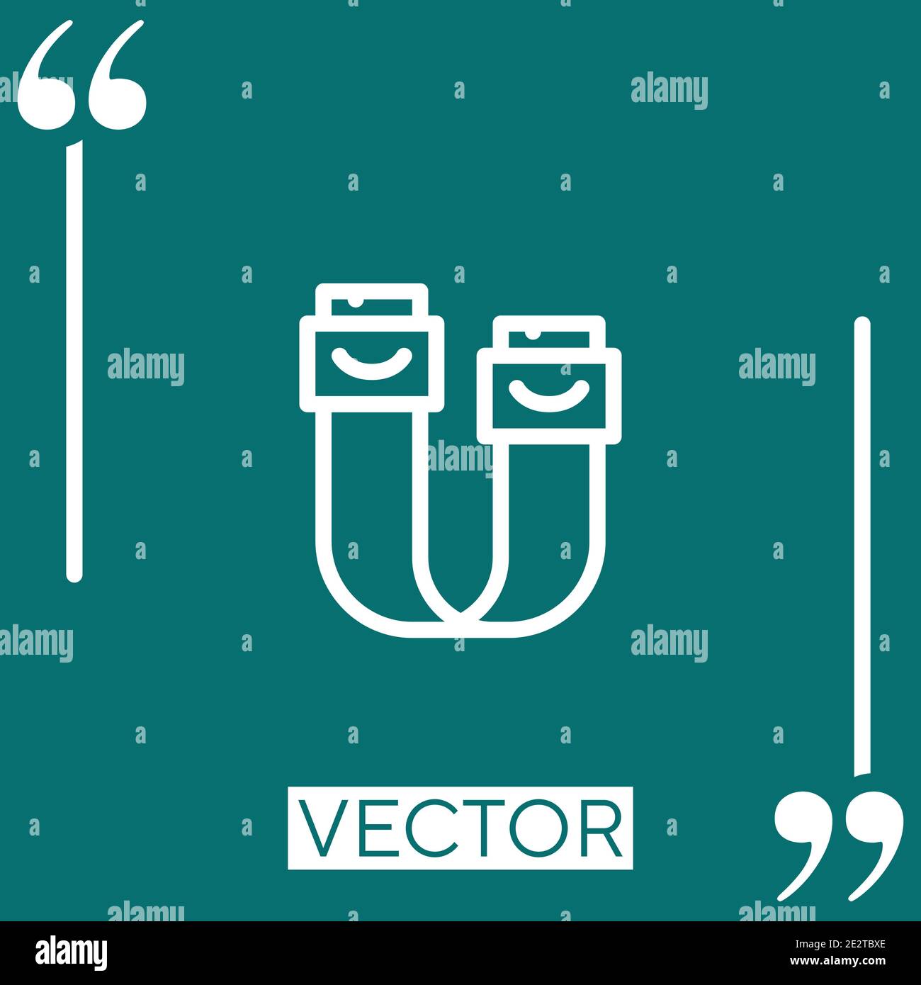 sata Linear icon. Editable stroke line Stock Vector
