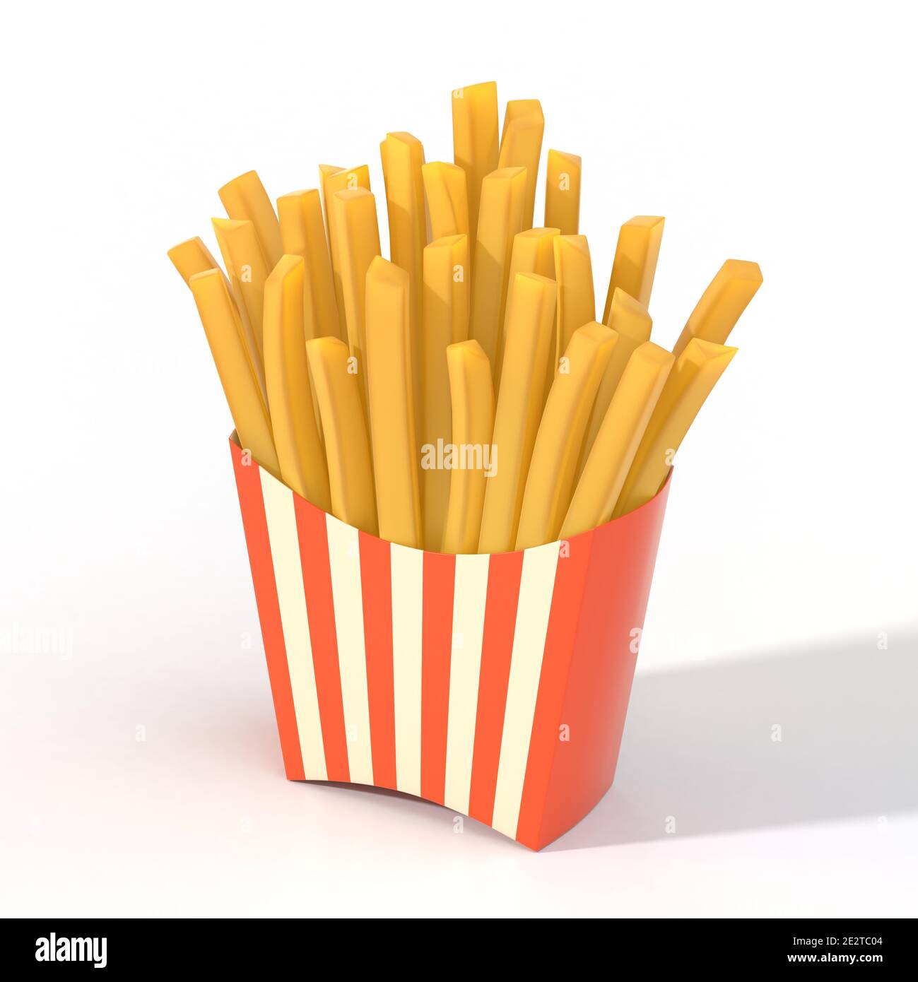 Fast food french fries in a container Stock Photo - Alamy
