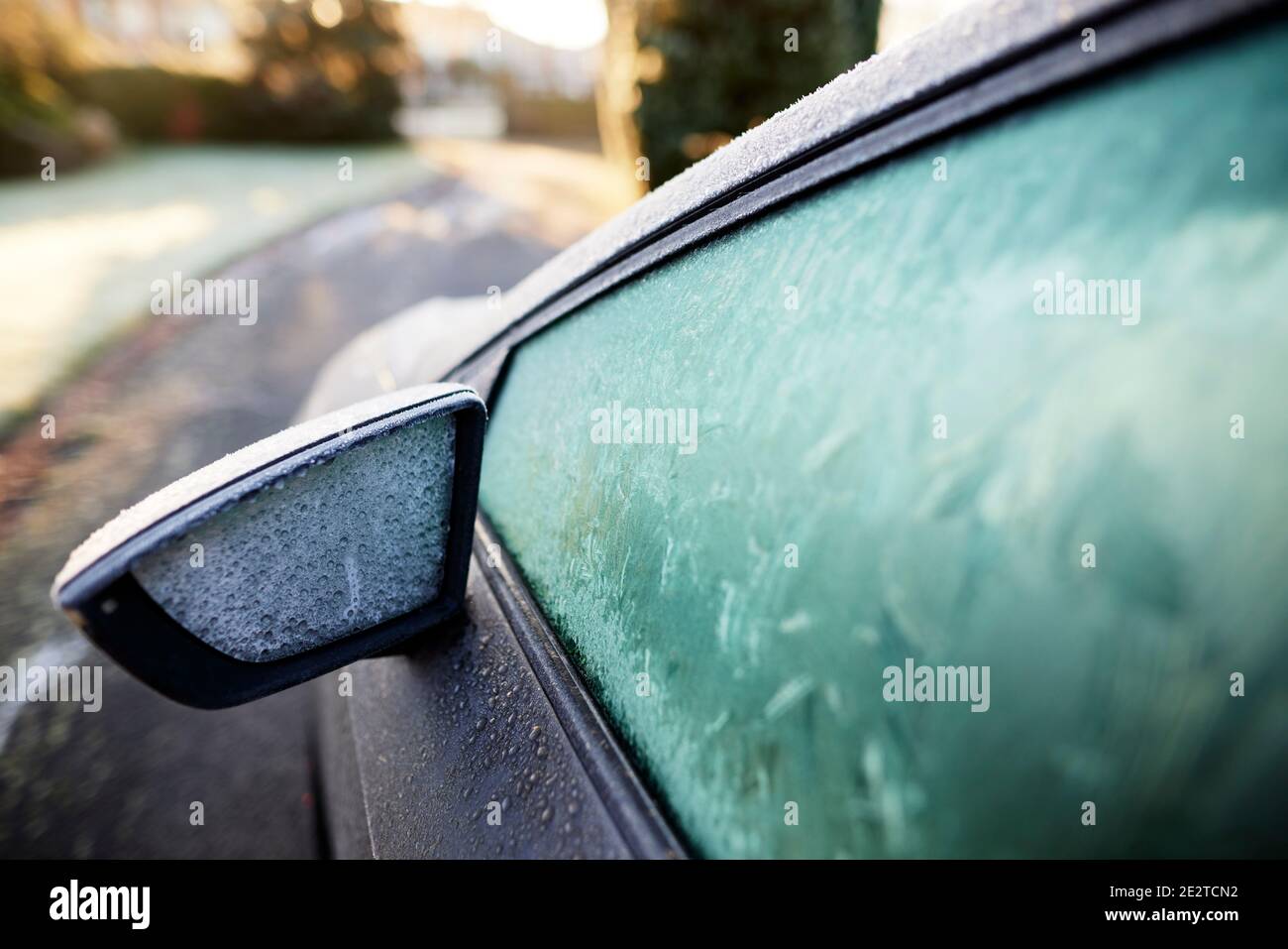 Car frozen up Stock Photo