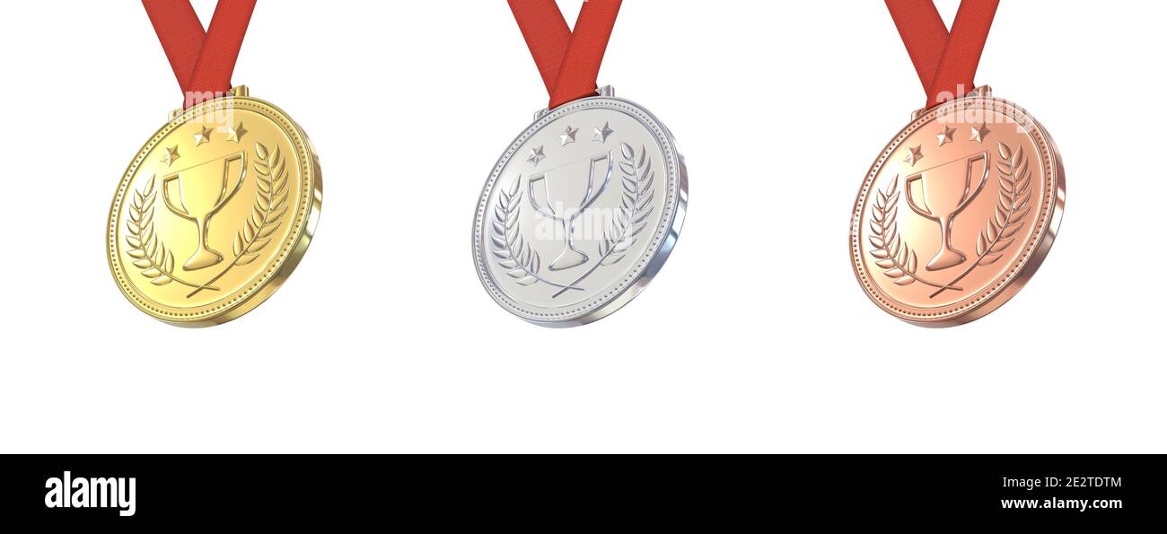 Gold medal Stock Photo