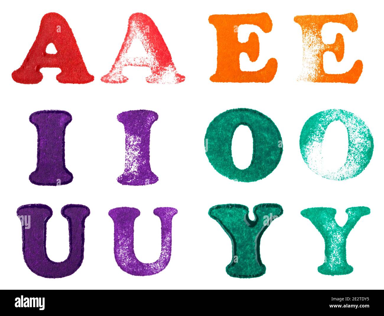 Rubber stamp letters Stock Photo Alamy