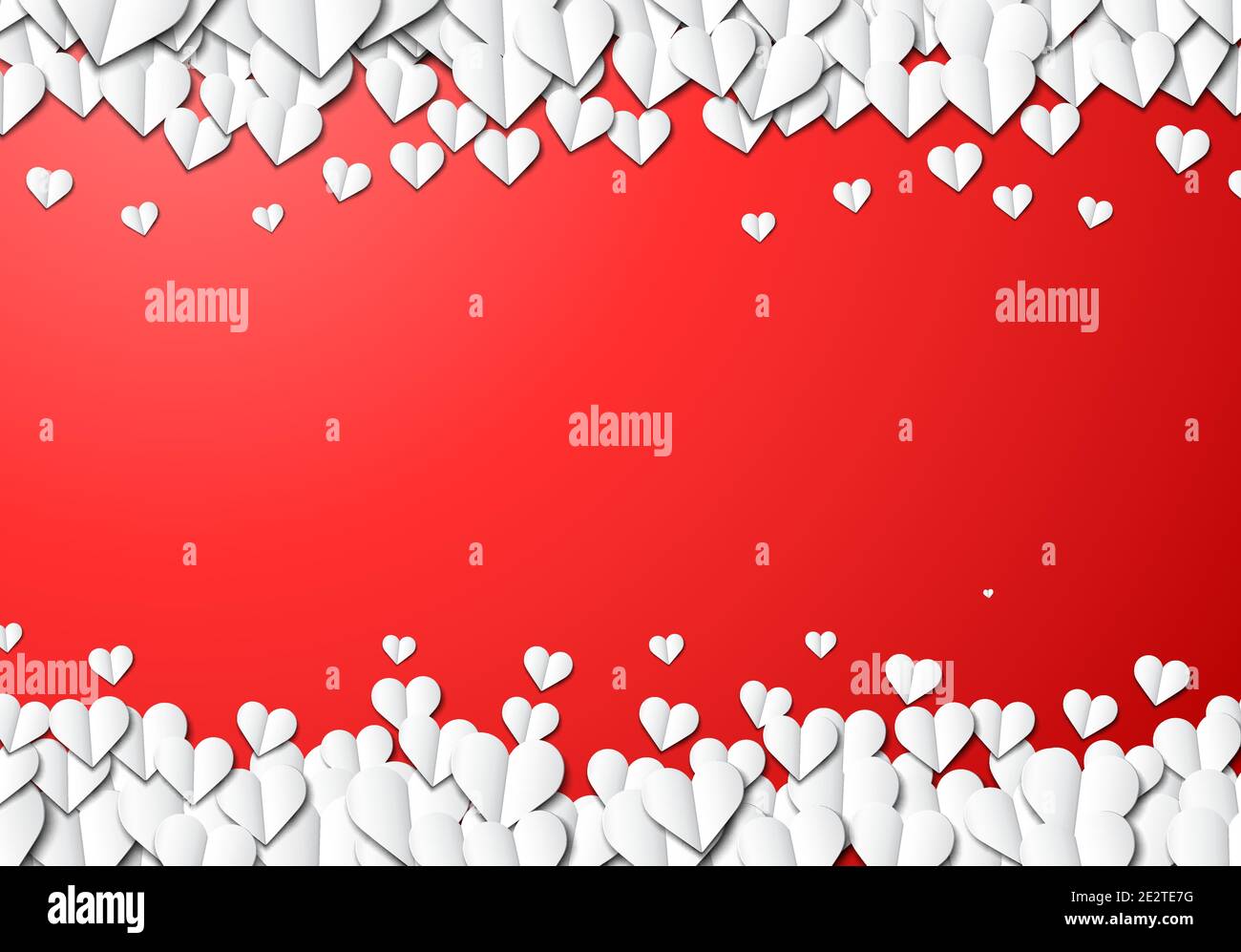 Paper hearts background for Valentine's Day greeting card design Stock ...