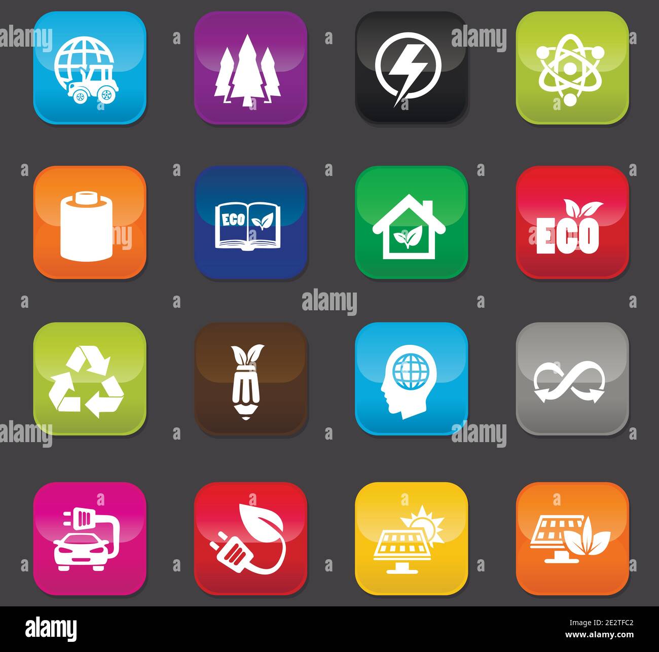 BIO Fuel industry icons set Stock Vector Image & Art - Alamy