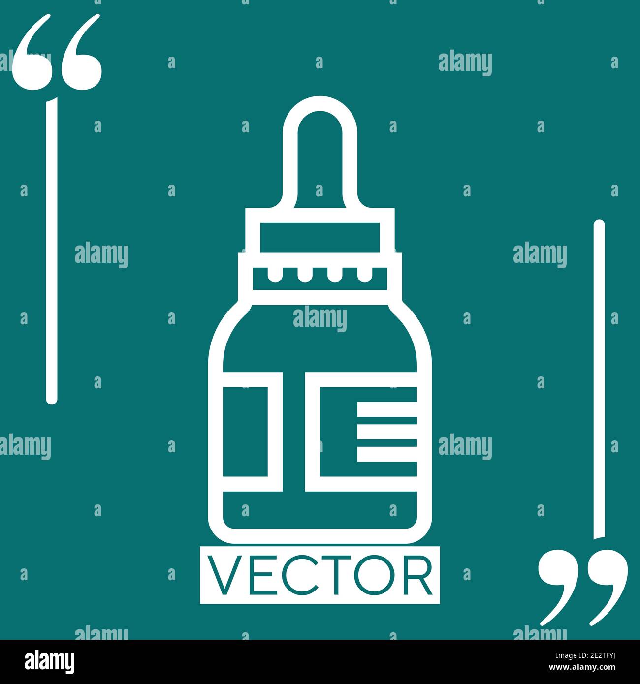 eye drops vector icon Linear icon. Editable stroke line Stock Vector