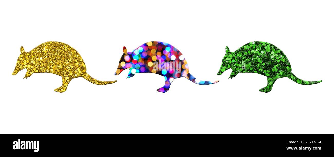 Three Rats Icon Three rats with different patterns isolated on a white background Stock ...