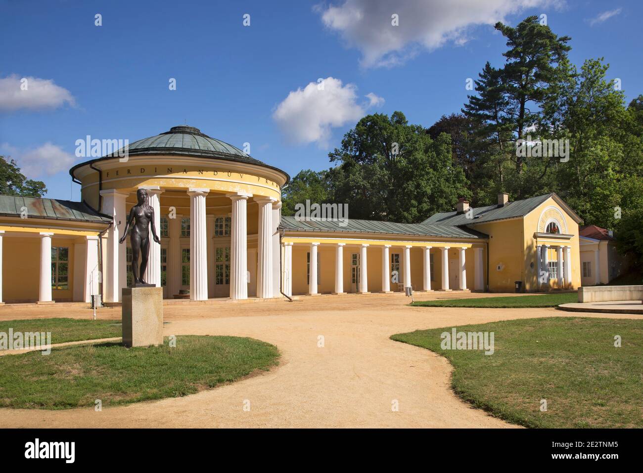 Ferdinand spring colonnade in Marianske Lazne. Czech Republic Stock ...