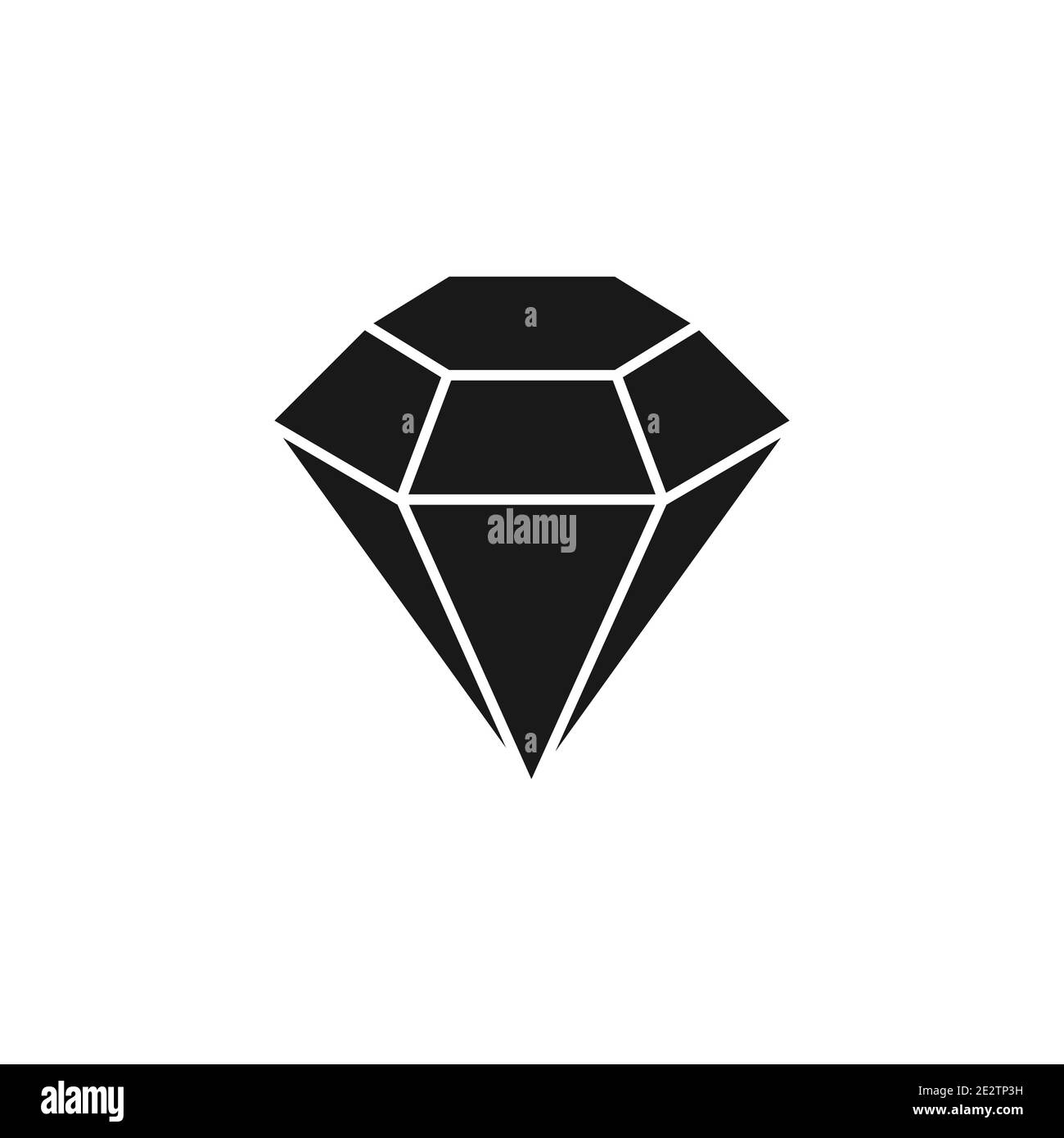 Diamond vector icon. Gemstone symbol isolated Stock Vector Image & Art ...
