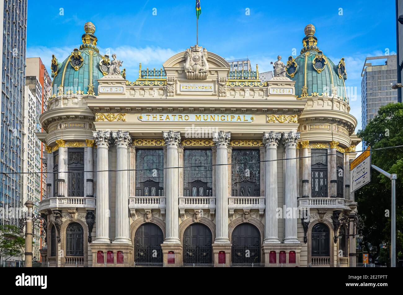 Teatro Municipal, Rio de Janeiro, Brazil Stock Photo Alamy