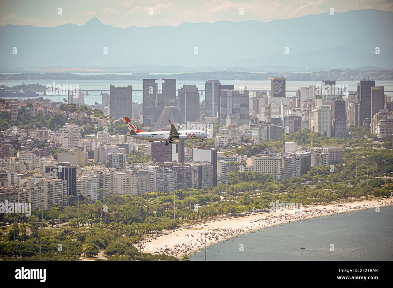 The view from Corcovado, Rio de Janeiro, Brazil Stock Photo