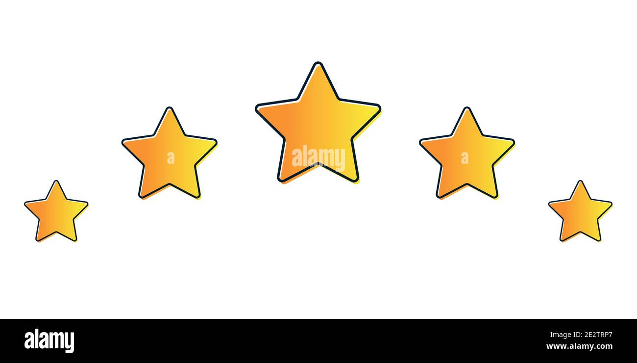 Five Star Product Quality Rating With Reflection Stock Vector Image ...