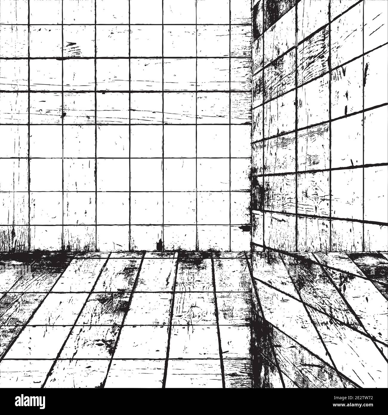 Distressed Wooden Texture Stock Vector