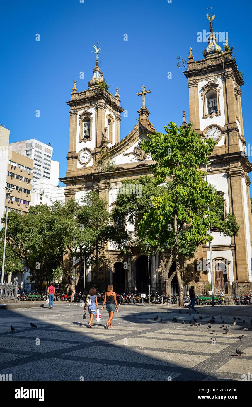 Church in Rio de Janeiro Stock Photo