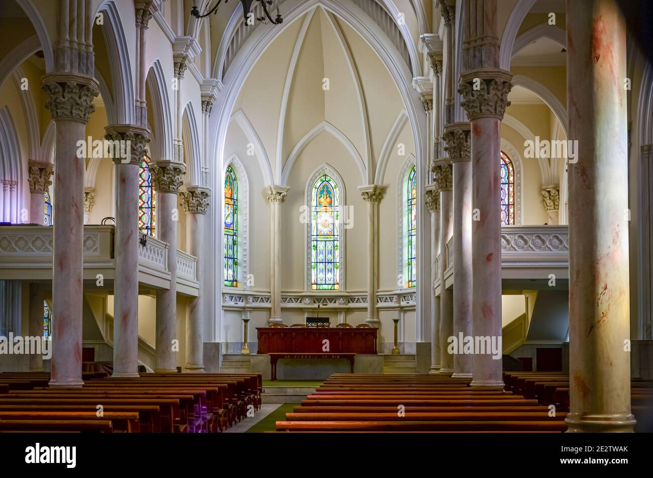 Interior of church in Rio de Janeiro, Brazil Stock Photo - Alamy