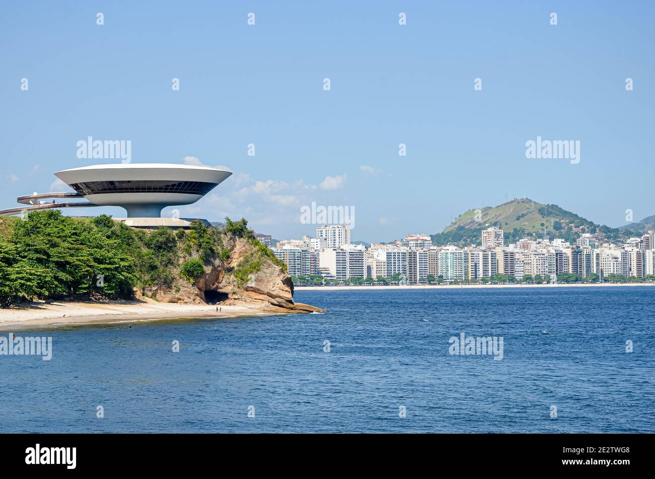 Niteroi Contemporary Art Museum, Rio de Janeiro, Brazil Stock Photo