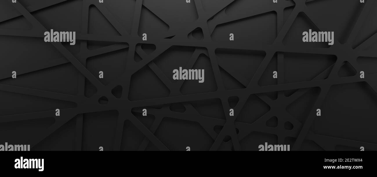 Black background texture geometric. 3d render Stock Photo - Alamy