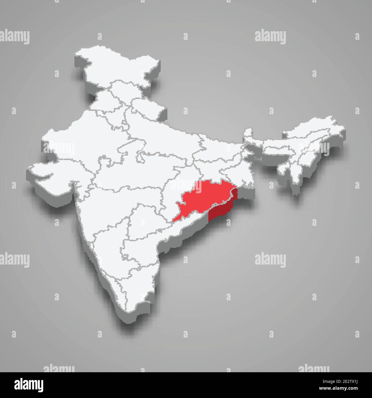 Odisha In World Map Odisha Location Map High Resolution Stock Photography And Images - Alamy