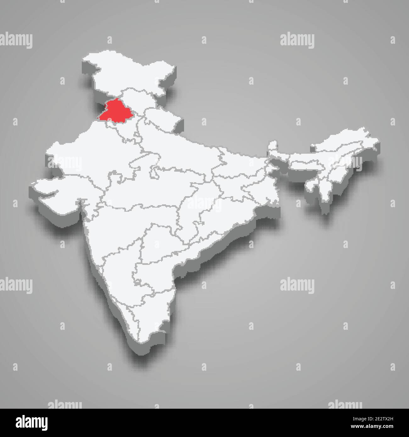 India map punjab hi-res stock photography and images - Alamy