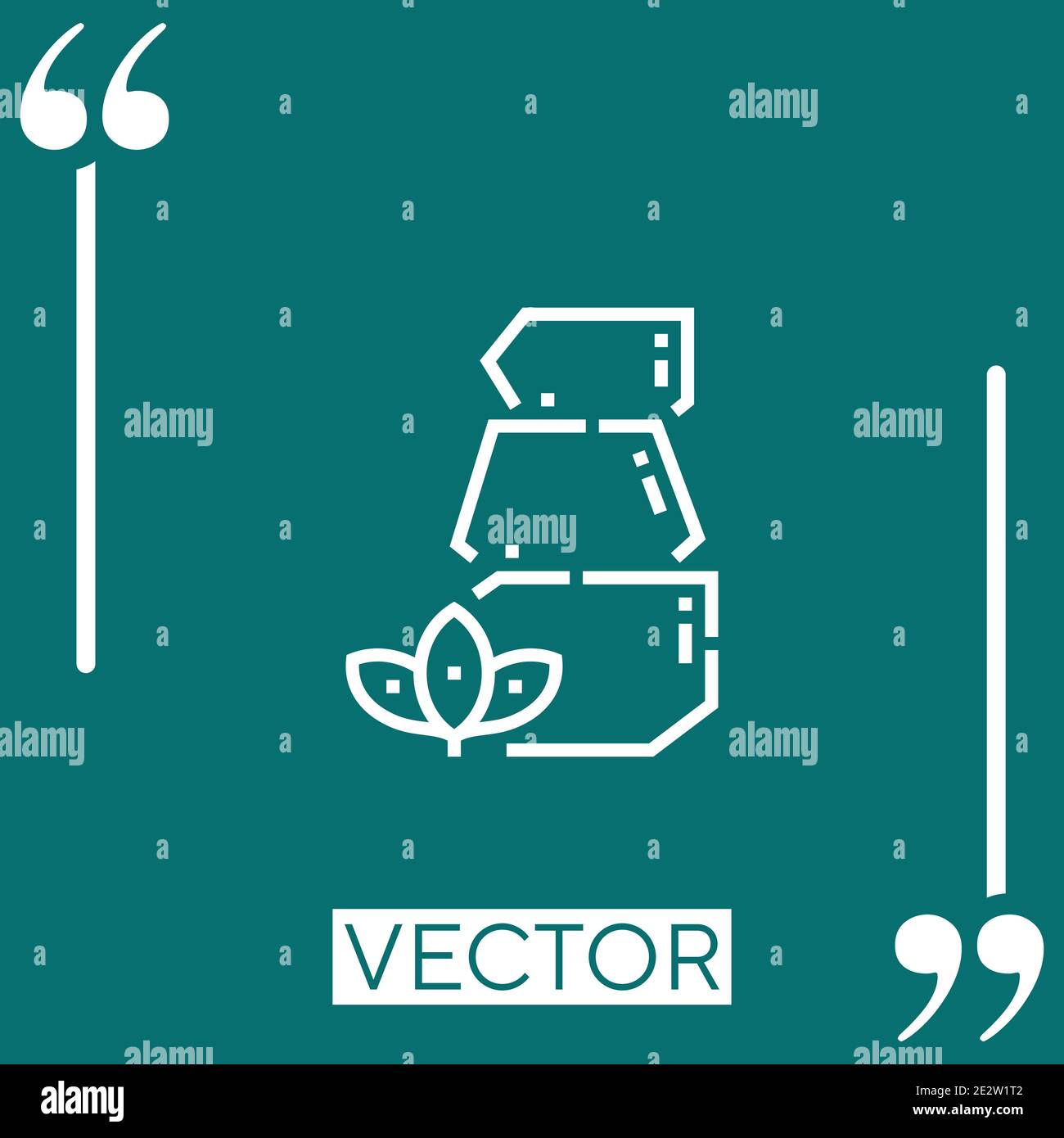 hot stones vector icon Linear icon. Editable stroked line Stock Vector