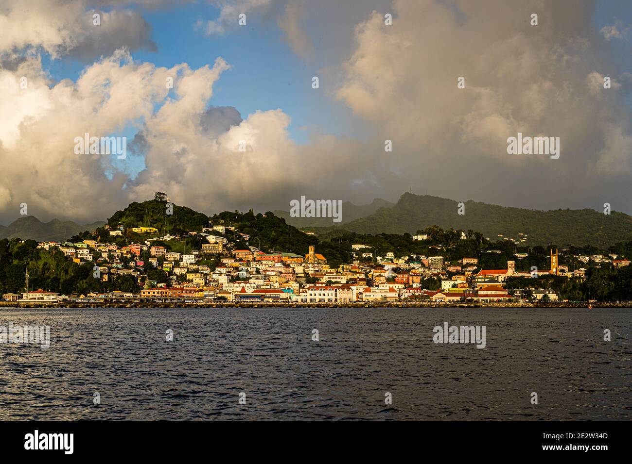 St. George’s, Capital of Grenada Stock Photo