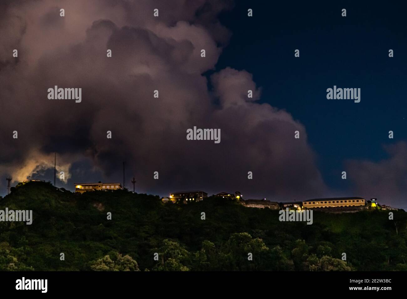 Night falls at Richmond Hill Prison (her majesty's inn). It is Grenada ...